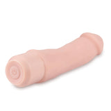 Dr. Skin Silicone Beige 7.75-Inch Long Vibrating Dildo
