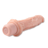 Dr. Skin Silicone Dr. Richard Beige 9.75-Inch Long Vibrating Dildo