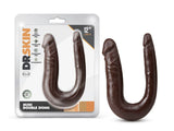 Dr. Skin Mini Double Dong Chocolate 12.5-Inch Long Double Dildo