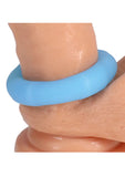 Rock Solid Lifesaver Glow in the Dark Silicone Cock Ring - Blue