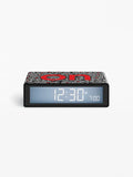 Lexon x Keith Haring Flip+ Black Alarm Clock - Love