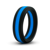 Performance Pro: Blue & Black Penis Ring