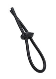 Rock Solid The Lasso Double Lock Adjustable Silicone Cock Tie - Black