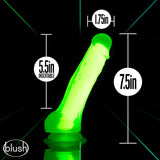 Neo Elite Glow In The Dark Neon Green 7.5-Inch Long Dildo