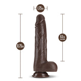 Dr. Skin Silicone Dr. Murphy Realistic Chocolate 8.75-Inch Thrusting & Vibrating Dildo