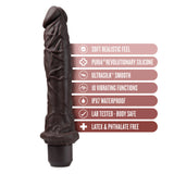 Dr. Skin Silicone Dr. Richard Brown 9.75-Inch Long Vibrating Dildo