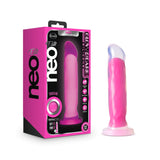 Neo Elite Marquee Glow In The Dark Neon Pink 8-Inch Dildo