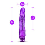 B Yours Vibe #2 Realistic Purple 9-Inch Long Vibrating Dildo