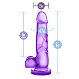 B Yours Sweet N' Hard 4 Realistic Purple 7-Inch Long Dildo