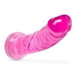 B Yours Plus Roar N' Ride Realistic Pink 8-Inch Long Dildo
