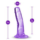 B Yours Plus Hard N’ Happy Realistic G-Spot Purple 5.5-Inch Long Dildo