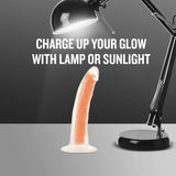 Neo Elite Lavo Glow In The Dark Neon Orange 7.5-Inch Long Dildo