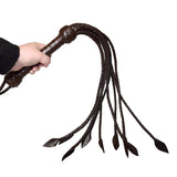Prowler RED Leather Flogger - Brown