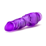 B Yours Vibe #4 Realistic Purple 8-Inch Long Vibrating Dildo