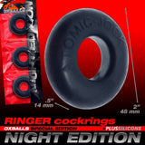 Oxballs Ringer Donut Cockring 3 Pack Night Edition