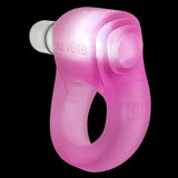 Oxballs Glowdick Silicone Cockring with LED - Pink Ice