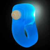 Oxballs Glowdick Silicone Cockring with LED - Blue Ice