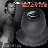 Oxballs Morphhole Gaper Plug Black Ice - LARGE