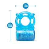 Stay Hard Blue 5-Function Rechargeable Vibrating Penis Ring