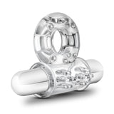 Stay Hard Bull Ring 3-In-1 Clear 10-Function Vibrating Penis Ring