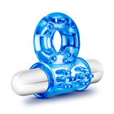 Stay Hard Bull Ring 3-In-1 Blue 10-Function Vibrating Penis Ring