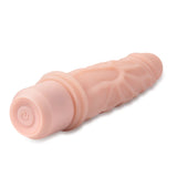 Dr. Skin Silicone Dr. Robert Beige 7.25-Inch Long Vibrating Dildo