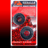Oxballs Truckt Cock Ring (2 Pack) - Night Edition