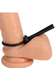 Rock Solid The Lasso Double Lock Adjustable Silicone Cock Tie - Black