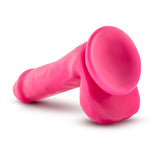 Neo Realistic Neon Pink 6-Inch Long Dildo