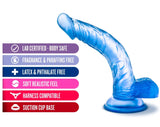 B Yours Sweet N' Hard 7 Realistic Curved Blue 8.5-Inch Long Dildo