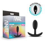 Anal Adventures Platinum Vibra Slim Black 3.5-Inch Anal Plug