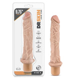 Dr. Skin Cock Vibe 8 Realistic Beige 9.75-Inch Long Vibrating Dildo