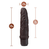 Dr. Skin Silicone Dr. Robert Brown 7.25-Inch Long Vibrating Dildo