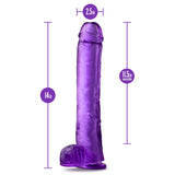 B Yours Plus Hefty N’ Hung Purple 14-Inch Long Dildo