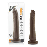 Dr. Skin Basic Realistic Curved Chocolate 9-Inch Long Dildo