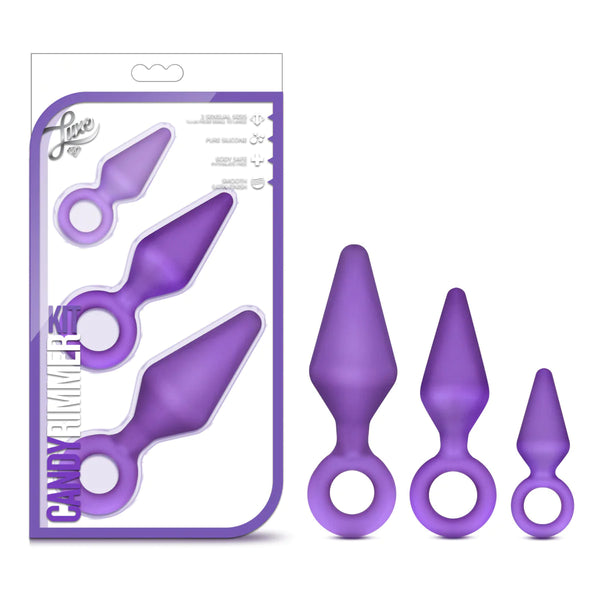 Luxe Candy Rimmer Kit Purple Anal Plug With Handle