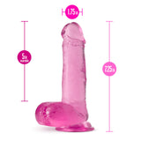 B Yours Plus Rock N' Roll Realistic Pink 7.25-Inch Long Dildo
