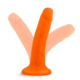 Neo Realistic Neon Orange 6-Inch Long Dildo