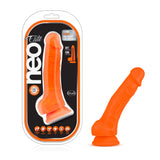 Neo Elite Neon Orange 7.5-Inch Long Dildo