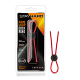 Stay Hard Red Silicone Loop Penis Ring