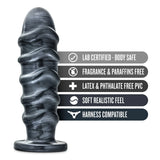 Jet Annihilator Carbon Metallic Black 11-Inch Anal Plug With Suction Cup Base
