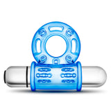 Stay Hard Bull Ring 3-In-1 Blue 10-Function Vibrating Penis Ring