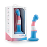 Avant Pride True Blue P2 Artisan 6 Inch Curved P-Spot / G-Spot Dildo with Suction Cup