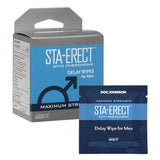 Sta-Erect With Pheromone - Delay Wipes for Men - 10 Pack