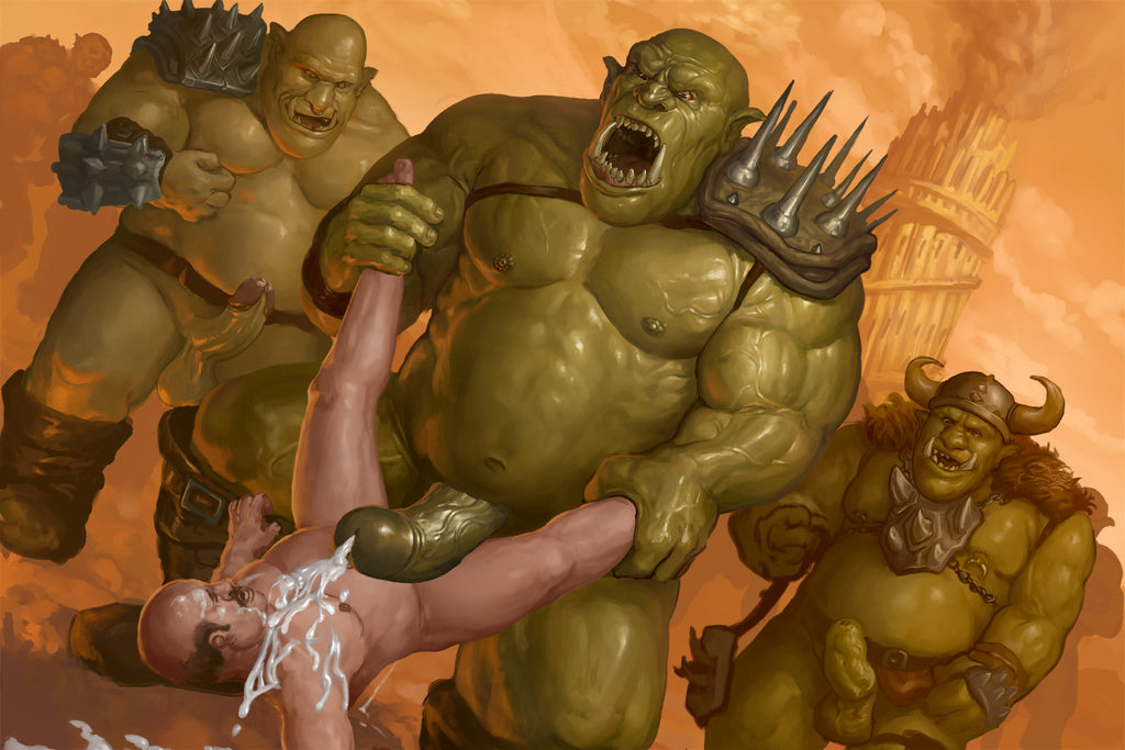 Mr. Gruts, Orc Orgy (detail from a sequence), 2021