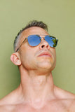 TOM OF FINLAND SUNGLASSES SILVER WITH SILVER LENSES