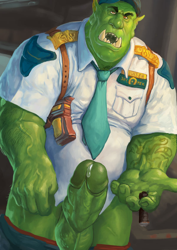 Mr. Gruts, Security Orc (detail from a sequence), 2021