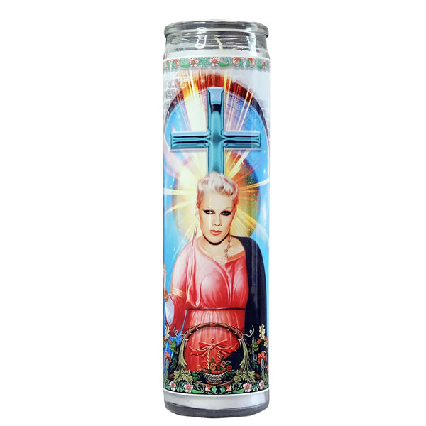 Pink Celebrity Prayer Candle - Pink