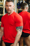 COMME des GARÇONS SHIRT short-sleeved cotton T-shirt Red