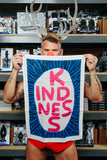 Kindness Tea Towel - Third Drawer Down X David Shrigley